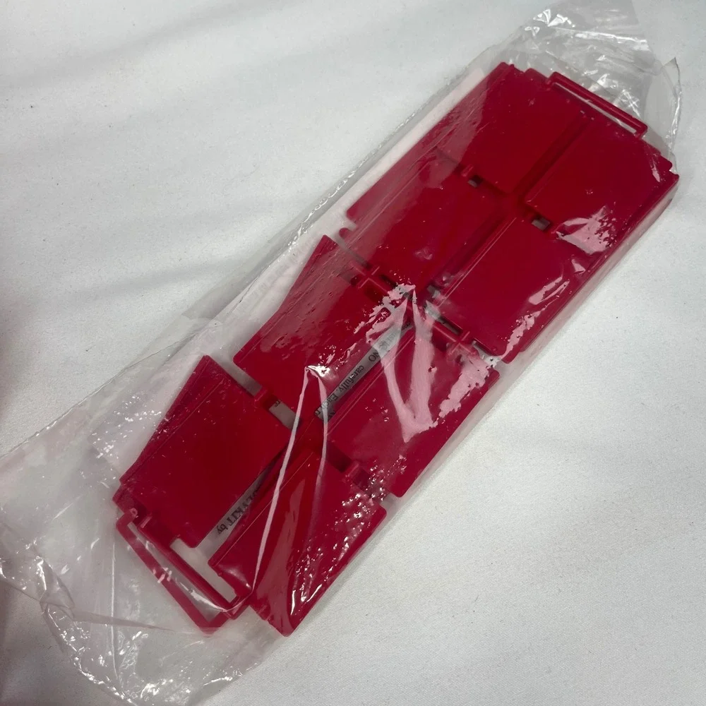 Vintage Rolykit S-11 Red Hexagonal Rolling Storage Organizer Dutch Design Box